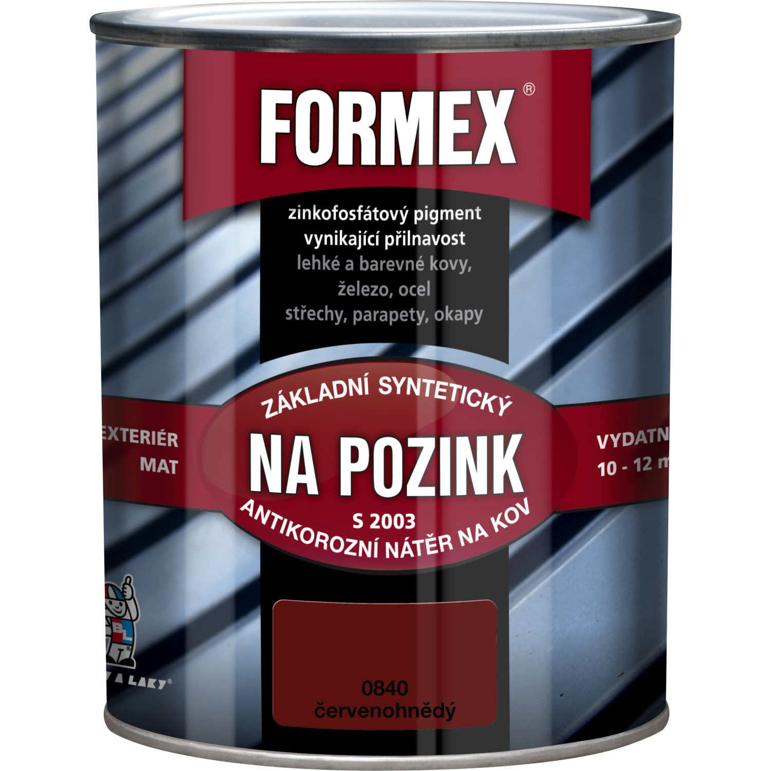 E-shop Formex Základ na pozink S2003 červenohnedý 600 ml