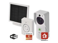 Emos GoSmart Domový bezdrôtový batériový videozvonček IP-09D s Wi-Fi a sol.pan.