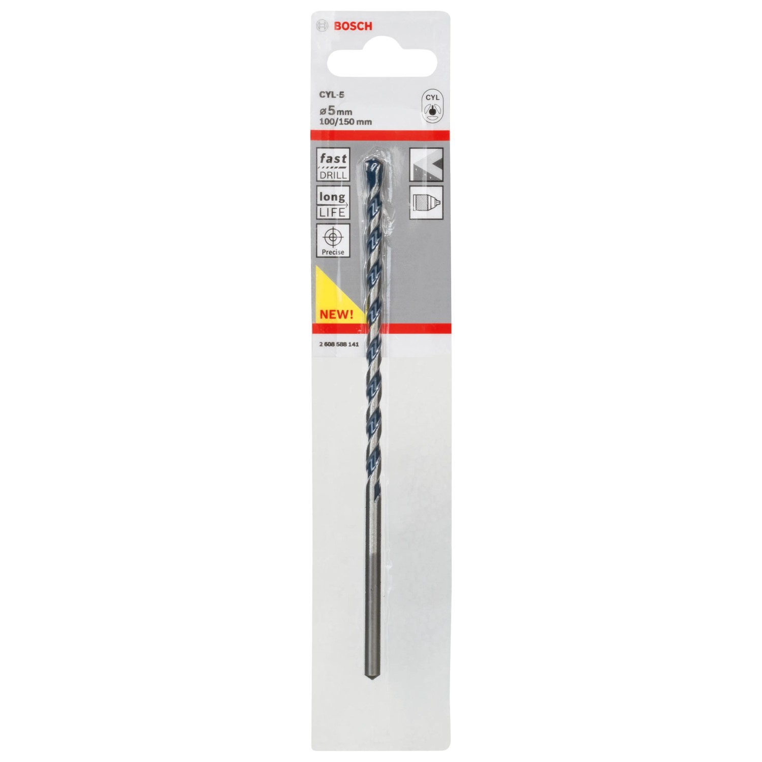 E-shop Bosch Vrták do betónu CYL-5, pr. 5 x 100 x 150 mm