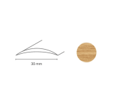 Döllken Profiles Prechodový profil DP 03 S Samolepiaca 30 x 1800 mm, buk jasný