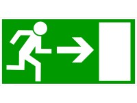 Fólia Únikový východ vpravo 200 mm x 100 mm