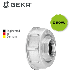 GEKA plus IBC adaptér, 2-dielny, hliníkový, vnútorný závit S60x6, pripojenie G3/4 palca.