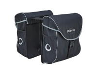 Prophete Dvojitá cyklistická taška na nosič, čierna, 2 x 20 l