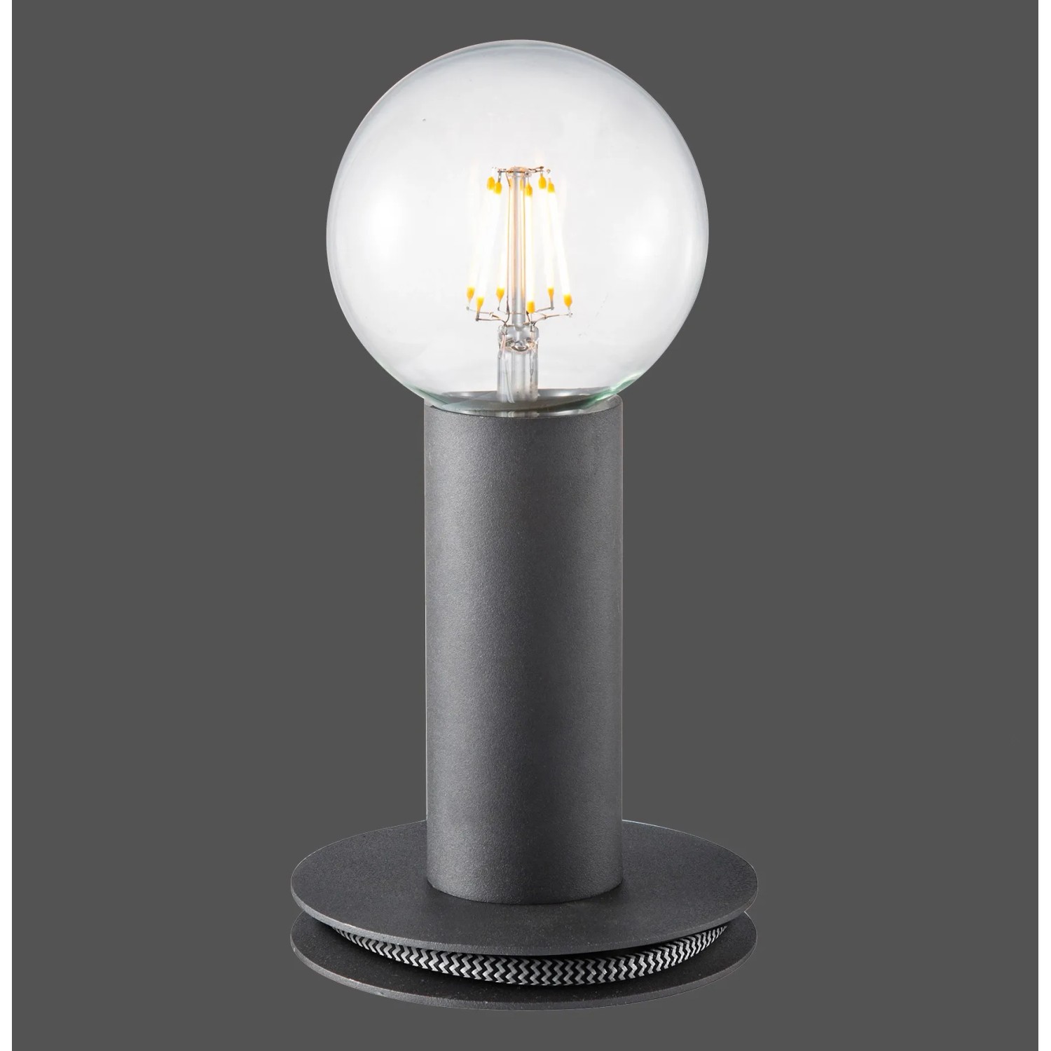 E-shop Just Light. Stolová lampa Turn Me, 1xE27, čierna, pr. 12 x 14,1 cm