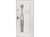 O.K. DOORS Oceľové vchodové dvere APOLLO P55 biele 90 P