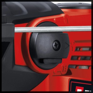 Detail: Vŕtacie kladivo Einhell TC-RH 1600, červené telo, čierny spínač.