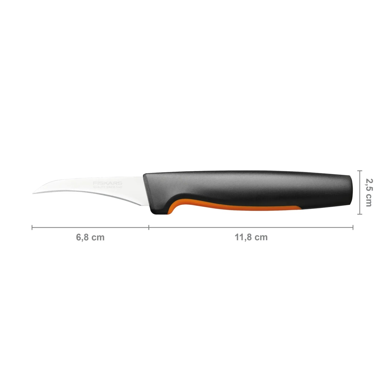 E-shop FISKARS Zahnutý lúpací nôž Functional Form 7 cm