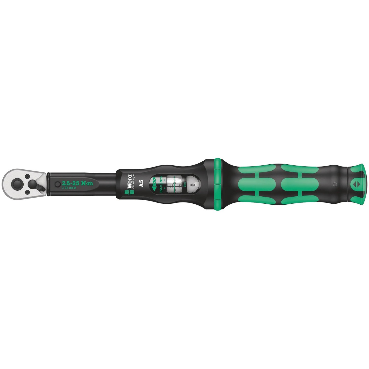 E-shop Wera Momentový kľúč Click-Torque A 5 s prepínacou račňou, 2,5-25 Nm, 1/4"