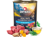 ONTARIO Konzerva pre psov Adult teľacej pate s príchuťou kurkumy 800 g ONTARIO Konzerva pre psov Adult teľacej pate s príchuťou kurkumy 800 g