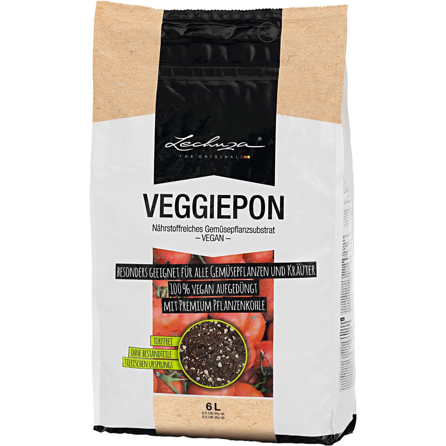 E-shop LECHUZA VEGGIEPON Špeciálny substrát pre zeleninu 6 l