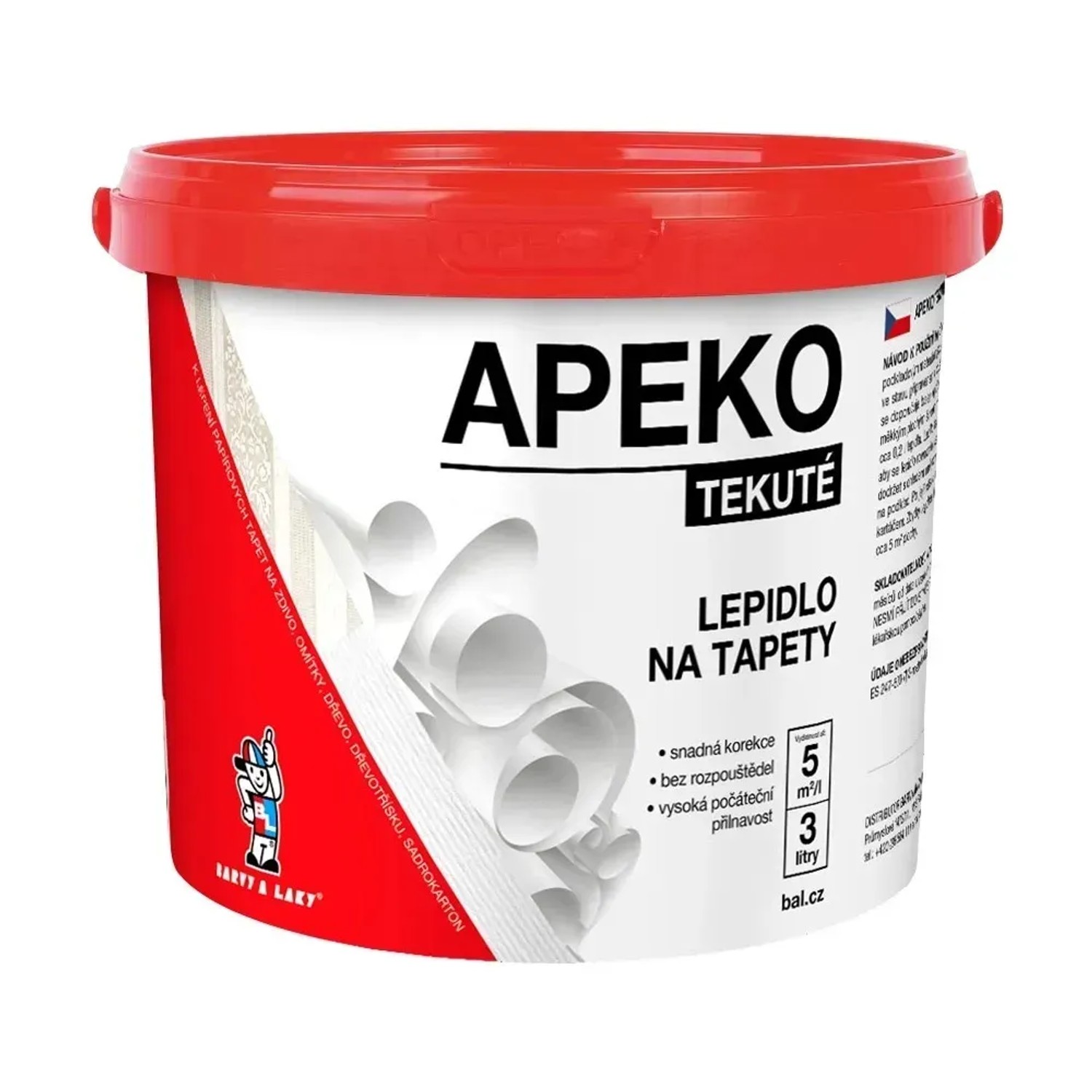 E-shop APEKO Tekuté lepidlo na tapety V1306, 3 l