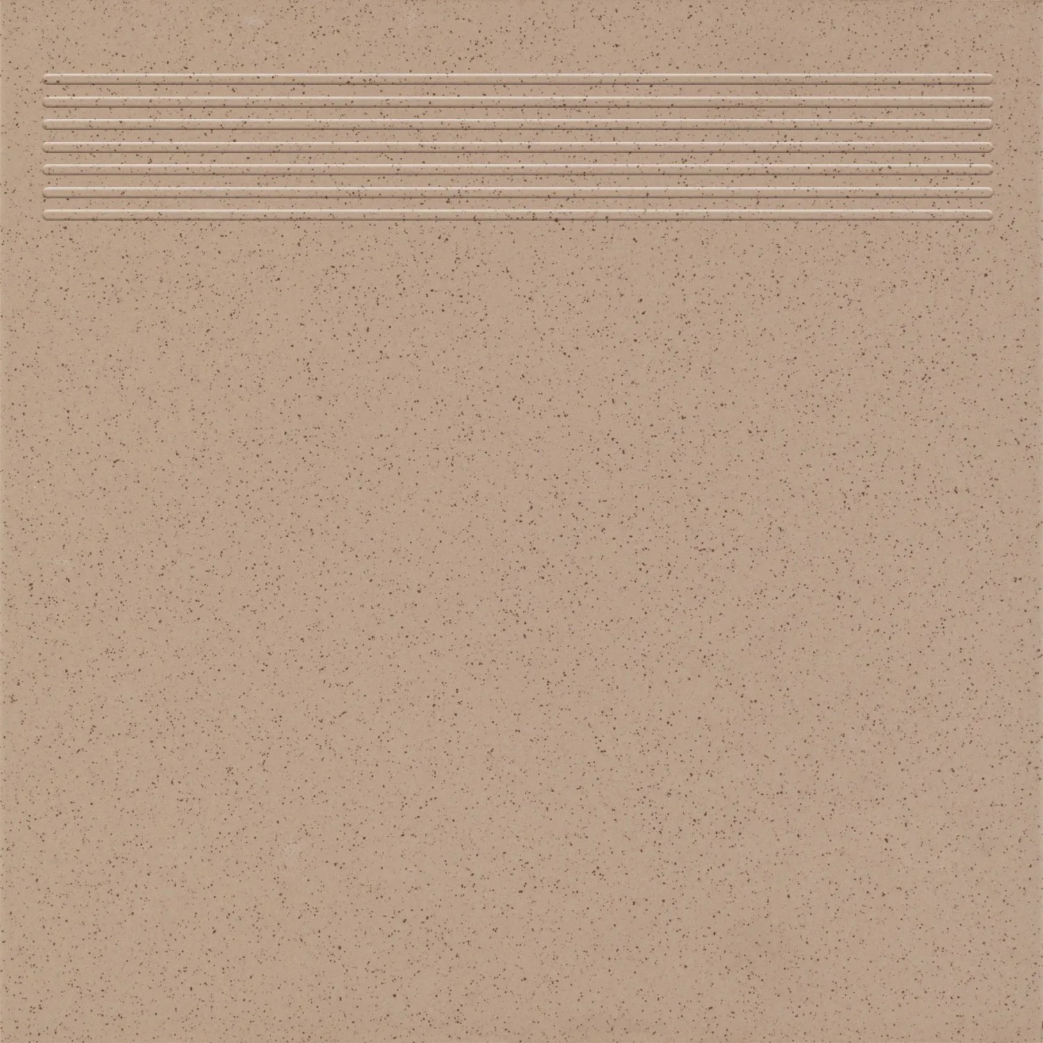 E-shop Cersanit Schodovka K300 Dark Beige hladká matná 30 x 30 cm