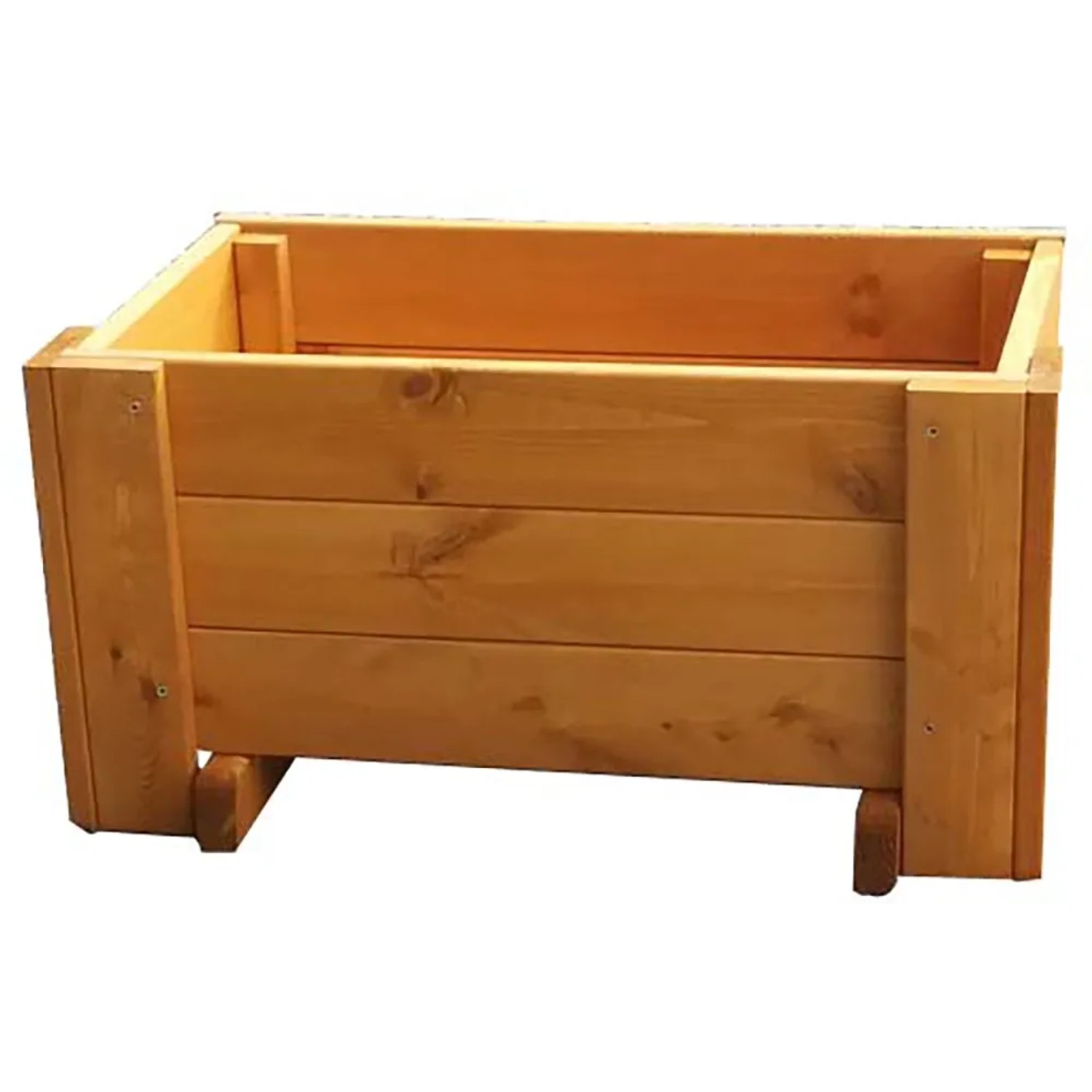 E-shop Gaspo Drevený kvetináč Classic, medovo hnedá, 37 x 66 x 37 cm