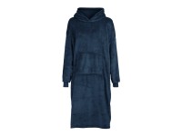 Mica Decorations Dlhá pončo mikina s kapucňou, tmavo modrá, UNI veľkosť