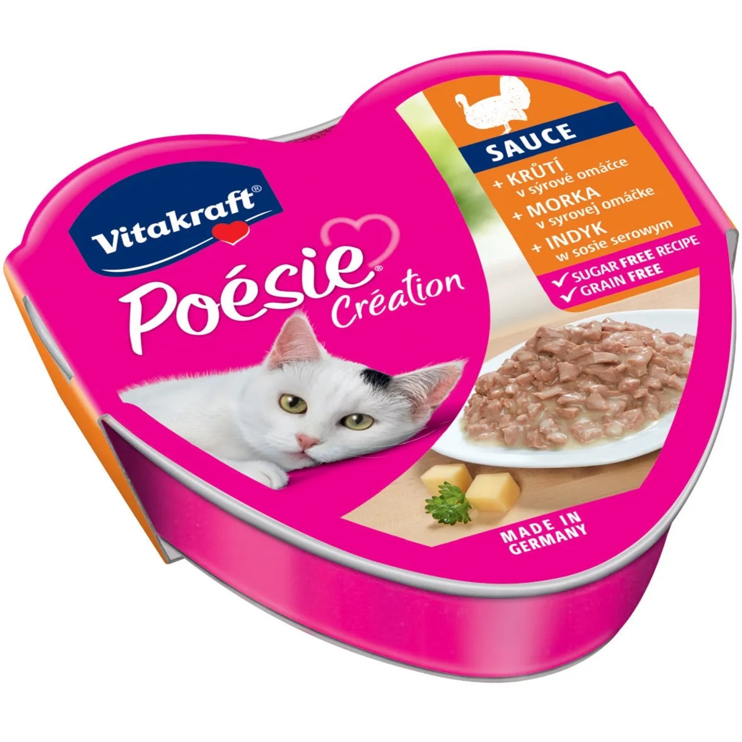 E-shop Vitakraft Vaničky pre mačky Poésie Creation morka so syrom v šťave 1 x 85 g