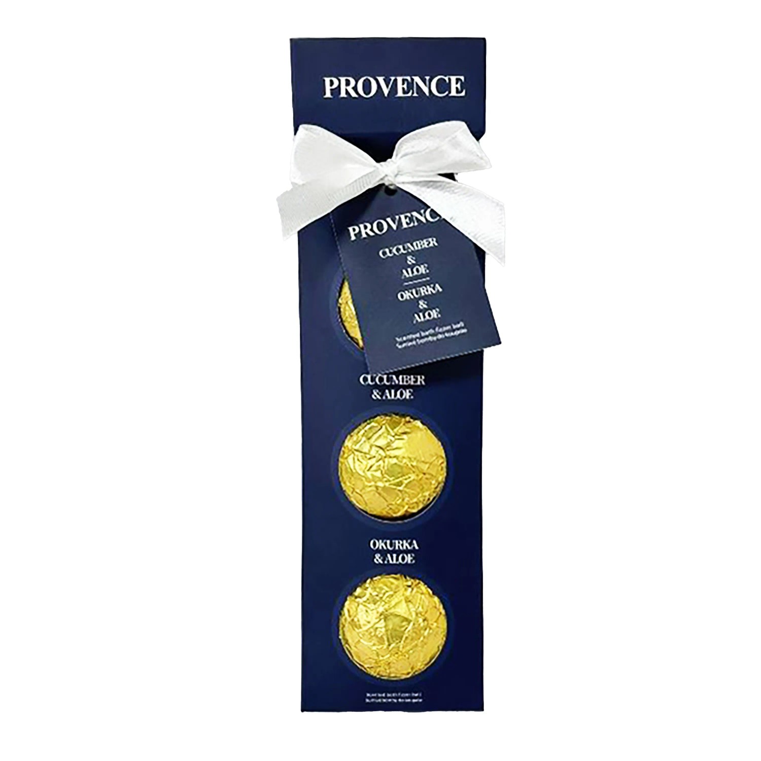 E-shop Provence Šumivá bomba do kúpeľa uhorka a aloe 90 g, 3 ks