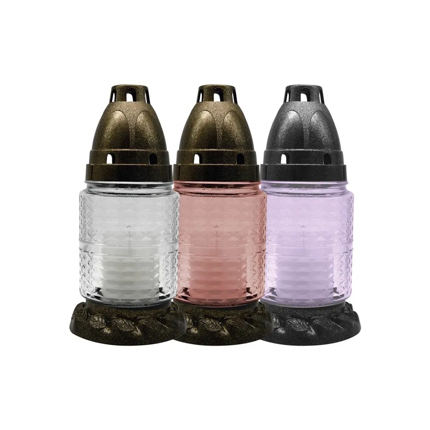 E-shop Náhrobné sklo rôznej farby s vkladom 30 g, 17 cm