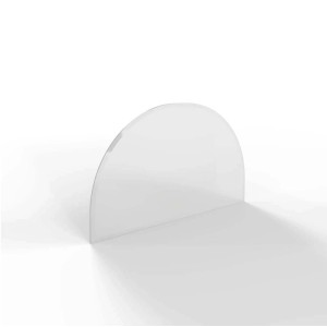 HS Flamingo Sklo pod kachle oblúk R350, číre, 700 x 450 x 6 mm