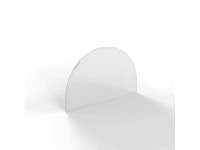 HS Flamingo Sklo pod kachle oblúk R350, číre, 700 x 450 x 6 mm