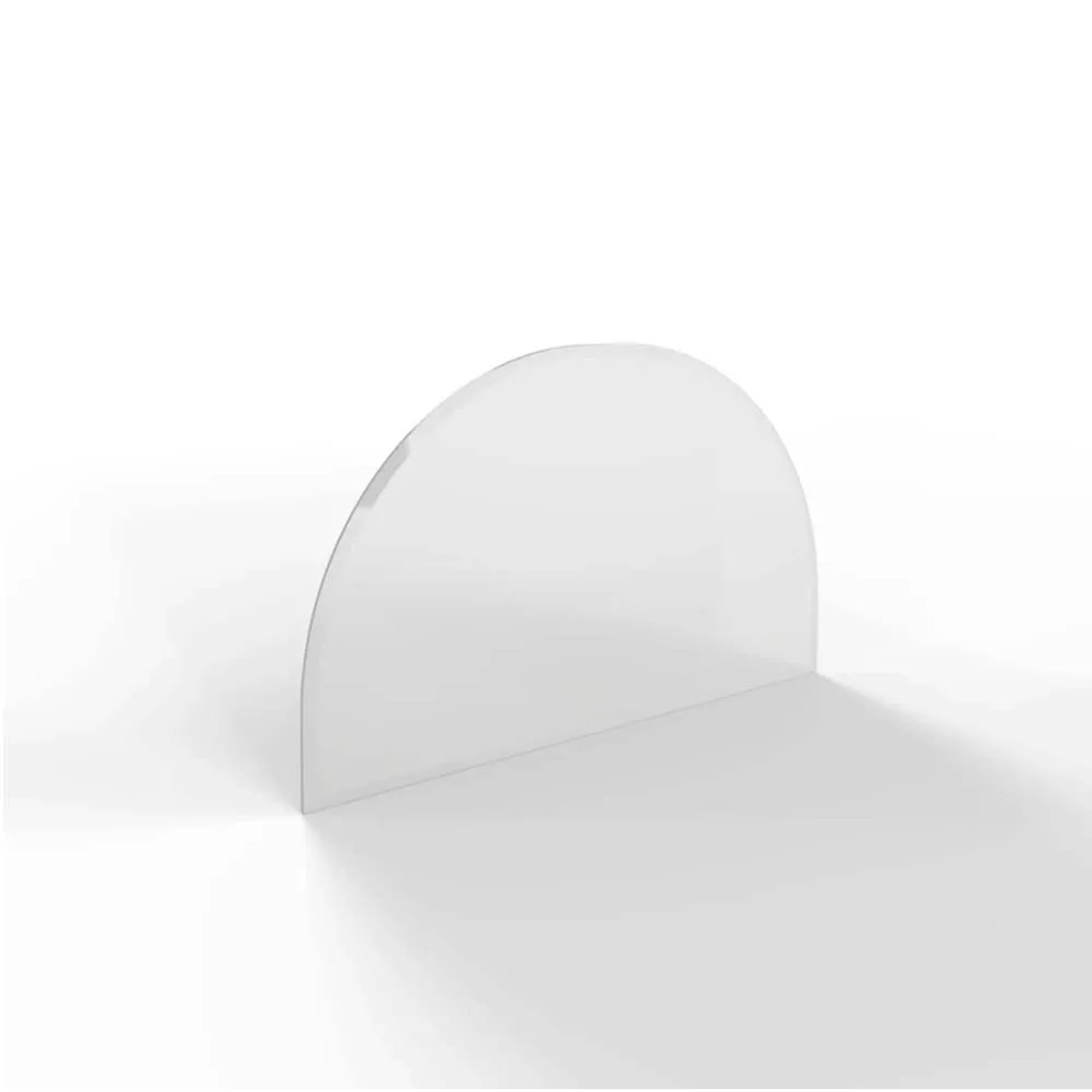 E-shop HS Flamingo Sklo pod kachle oblúk R350, číre, 700 x 450 x 6 mm