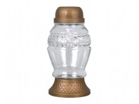 NOHEL GARDEN Solárna cintorínska lampa s vetvičkou zlatá pr. 10 x 20 cm