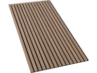 Denpanels Akustický panel WOOD Orech prírodný MDF čierna plsť 119,8 x 60 x 2 cm
