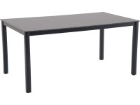 Záhradný stôl Harris, hliník/spekaný kameň, antracitová/sivá, 74 x 90 x 160 cm