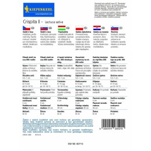 Balenie semien t.b.t. šalátu pre cca 200 rastlín. Výsev od marca do októbra.