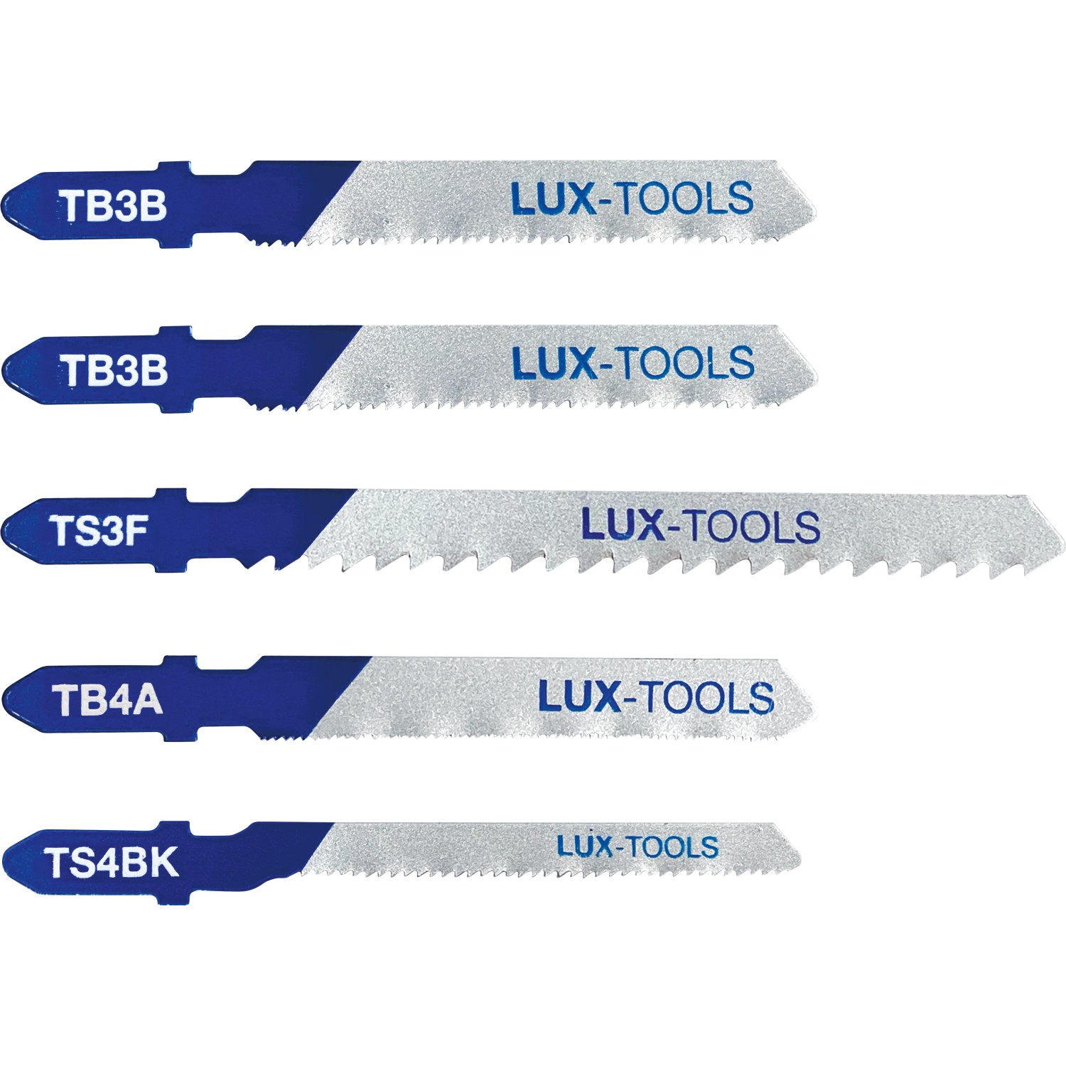 E-shop LUX-TOOLS Súprava pílových listov do priamočiarej píly do kovu, 5-dielna