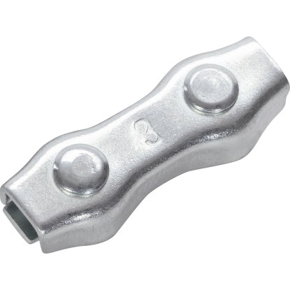 LUX Lanová svorka Duplex pozinkovaná oceľ, 1 ks, pre laná s pr. 4-6 mm