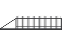 JARMEX Posuvná brána ROMA s pohonom, antracit RAL7016, 1370 x 4000/6000 mm, Ľ JARMEX Posuvná brána ROMA s pohonom, antracit RAL7016, 1370 x 4000/6000 mm, Ľ