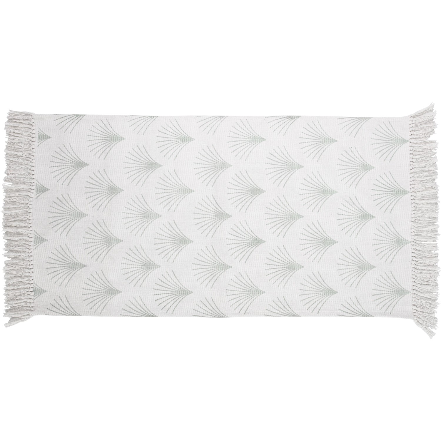 E-shop VLC Bavlnený koberec so vzorom bielo-mätový 60 x 120 cm