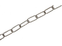 LUX-TOOLS Reťaz dlhočlánková krútená oceľová staromedená, pr. 4 mm - metráž