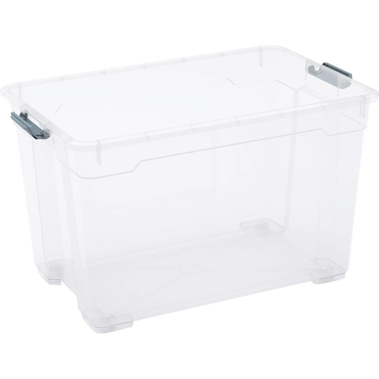 E-shop OBI Univerzálny úložný box Cadiz XL s kolieskami, transparentný, 36,5 x 58 x 38