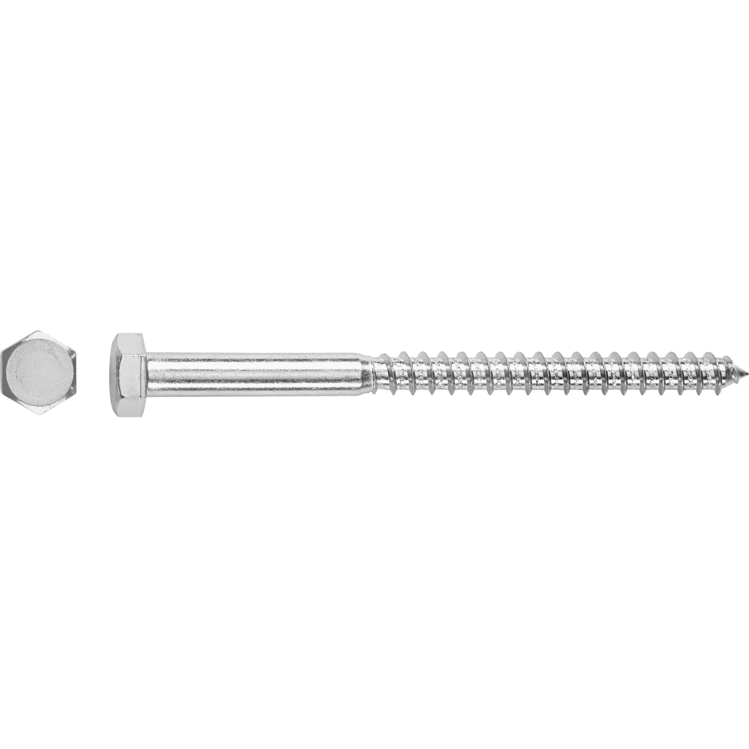 E-shop Skrutka do dreva so šesťhrannou hlavou SW13 bielo pozinkovaná 8 x 140 mm, 50 ks