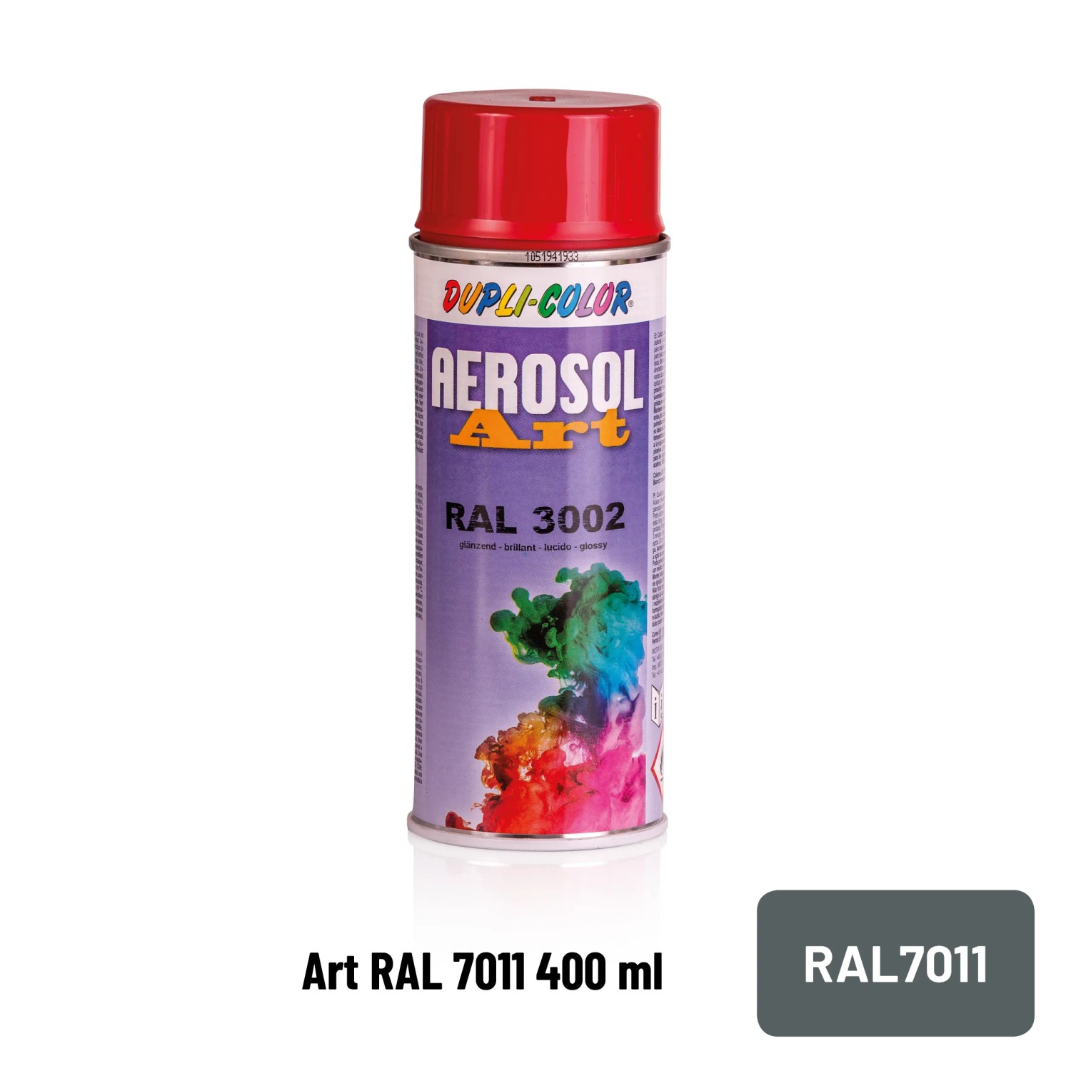 E-shop DUPLI-COLOR Lak v spreji AEROSOL ART (7011) oceľová sivá 400 ml