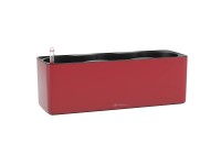 Lechuza Samozavlažovací kvetináč CUBE Color Triple šar.červená mat 14x40x13,5 cm