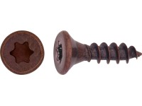 Uni skrutky so zápustnou hlavou TX10 plný závit brynýrovaný 3x12 mm, 25 ks