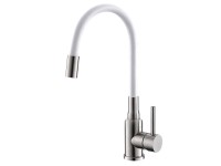 Alveus Stojanková páková drezová batéria s flexi hadicou Mintas biela+kartá.oceľ