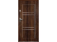O.K. DOORS Oceľové vchodové dvere ARYSTEA P55 tmavý orech 80 P