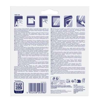 Tesamoll Thermo Cover izolačná fólia na okná: Návod na inštaláciu s obrázkami pre jednoduchú aplikáciu.