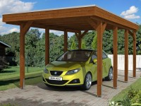 Skan Holz Prístrešok na auto Friesland EPDM, orech, 314 x 555 cm