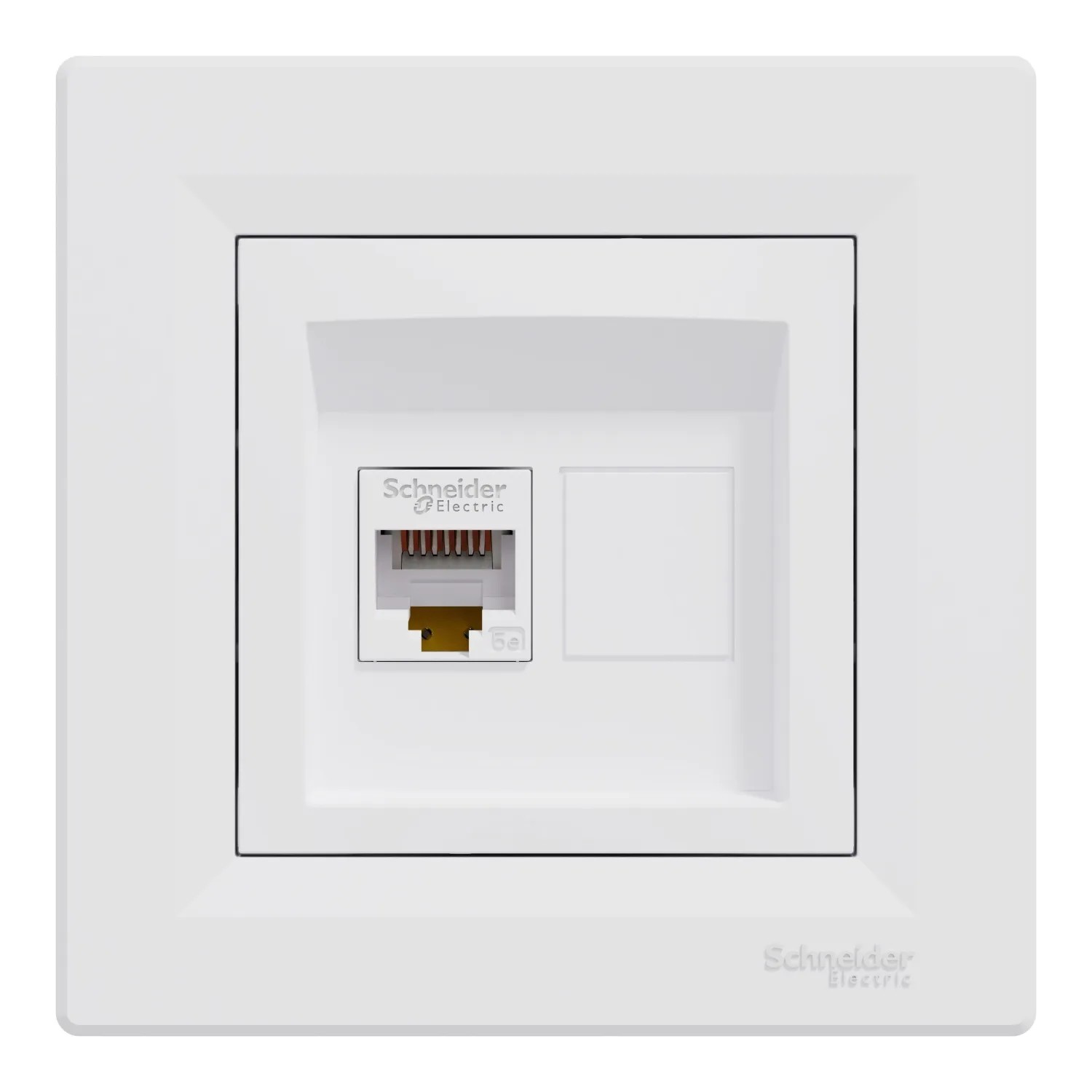 E-shop Schneider Electric Dátová zásuvka Asfora RJ45, kat.5e UTP, biela