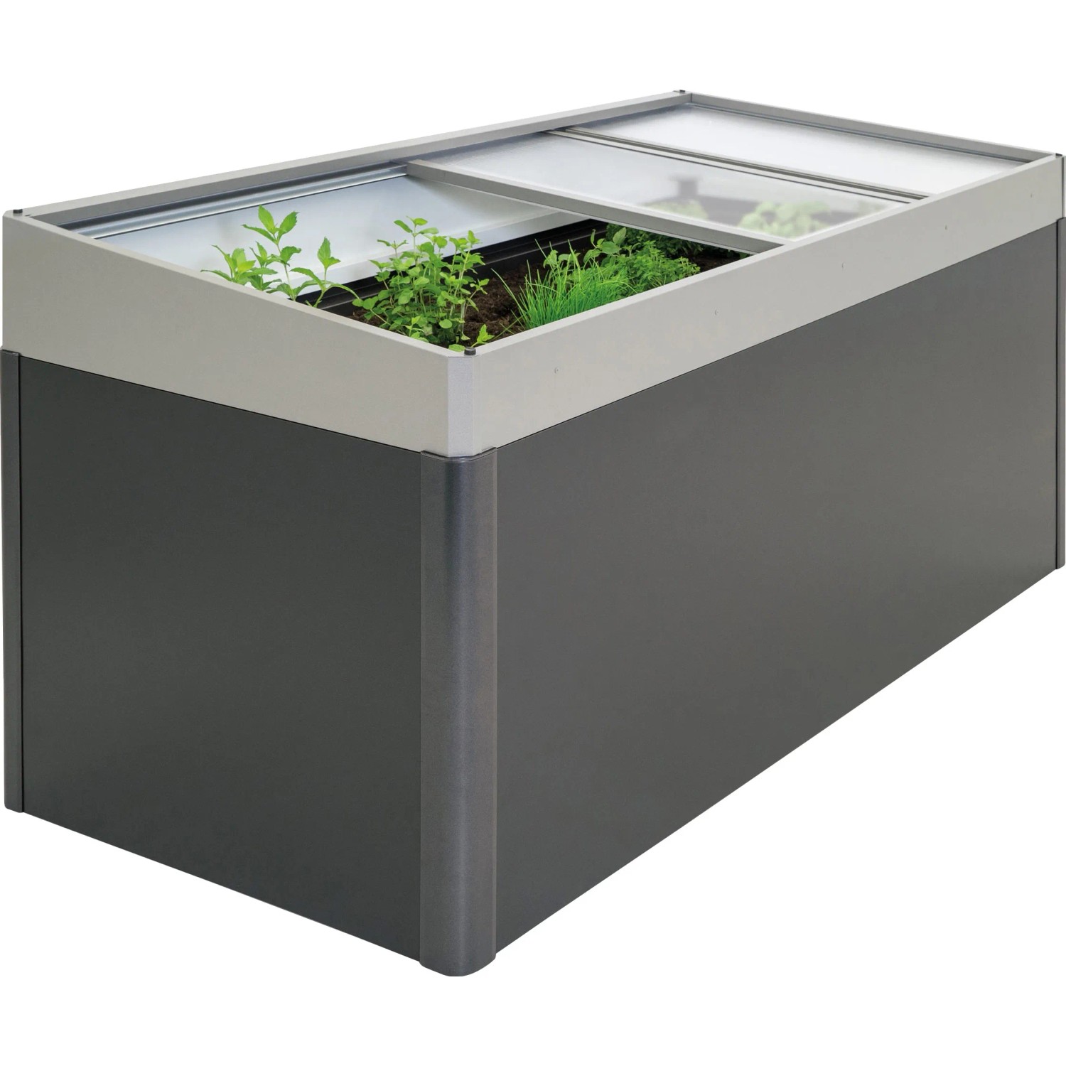 E-shop Biohort Parenisko pre vyvýšený záhon 2 x 1 kremeňovo sivé