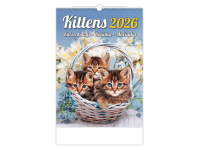 Helma 365 Nástenný kalendár Mačiatka 2026