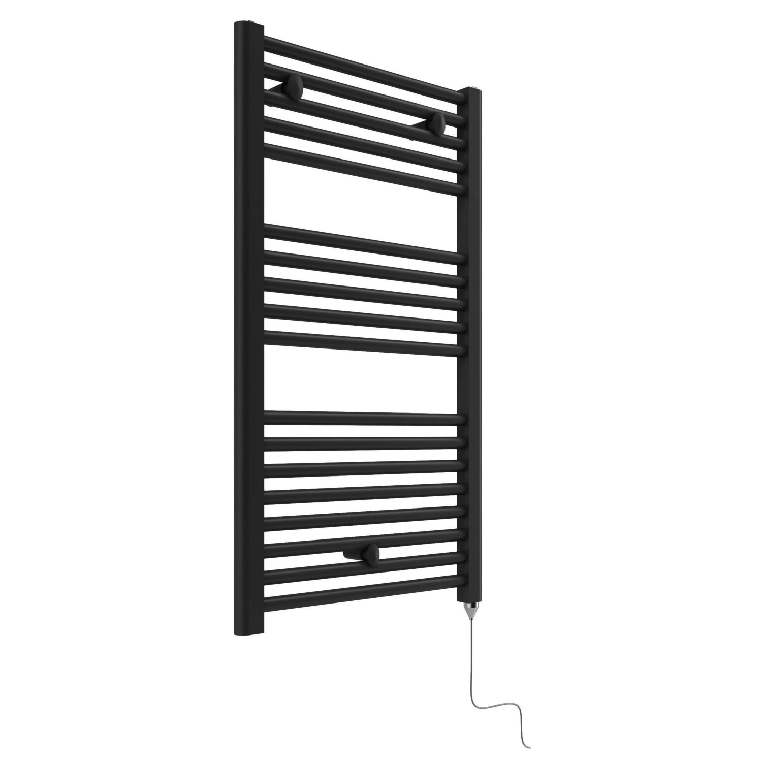 E-shop Sanotechnik El. kúpeľňový radiátor E-Innsbruck ES092, rovný, matná čierna, 92 cm