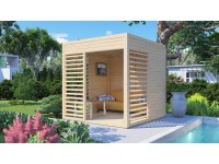 Bertilo Záhradný pavilon Lounge Modern 1, prírodný, 234 x 226 cm