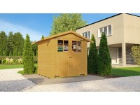 Weka Drevený záhradný domček 316 veľ. 1, svetlý dub, 198 x 148 cm