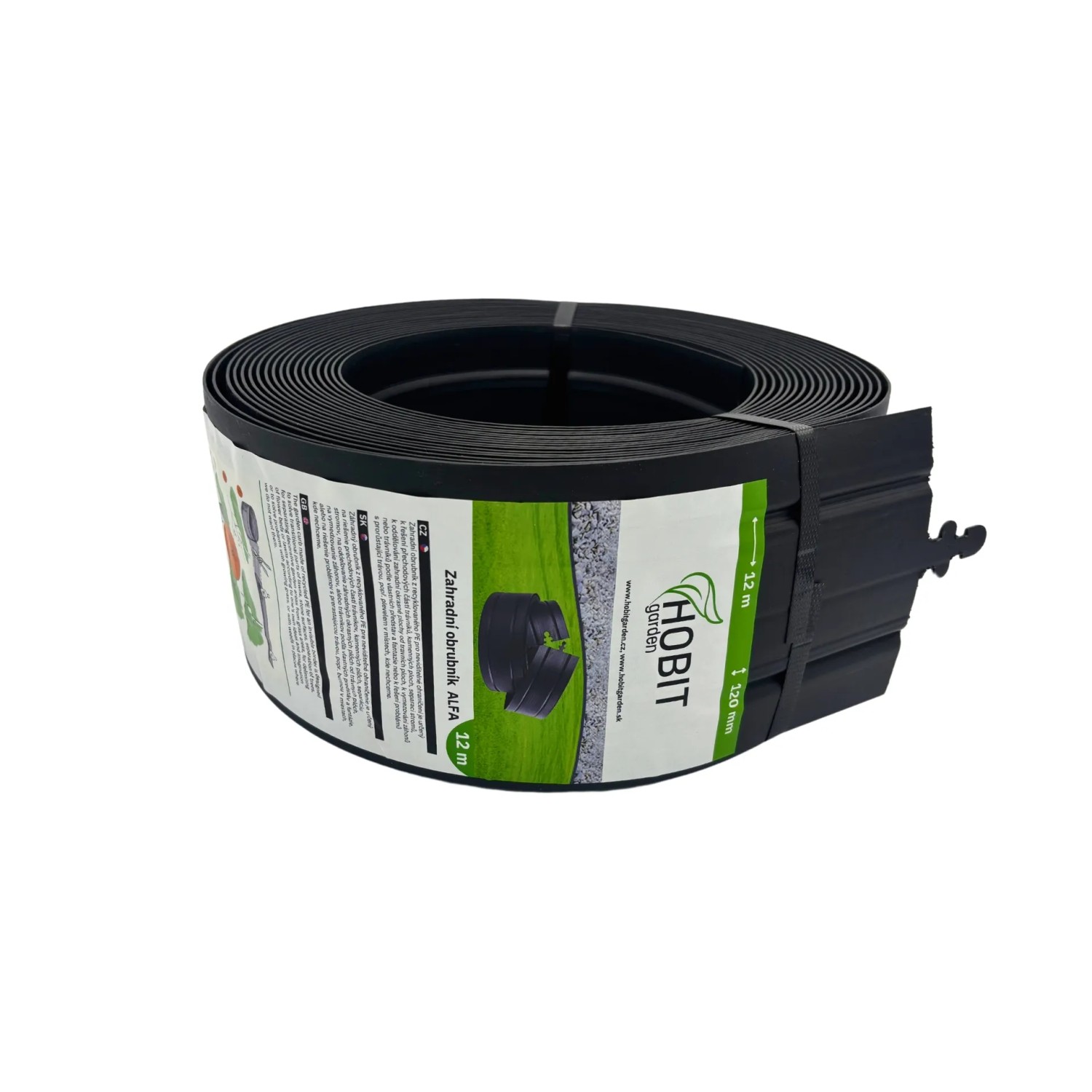 E-shop HOBIT garden Záhradný obrubník ALFA 12 cm x 12 m