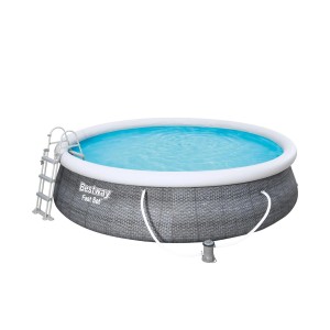 Bazén Bestway Fast Set, 457x107 cm, s rebríkom a filtračným čerpadlom.